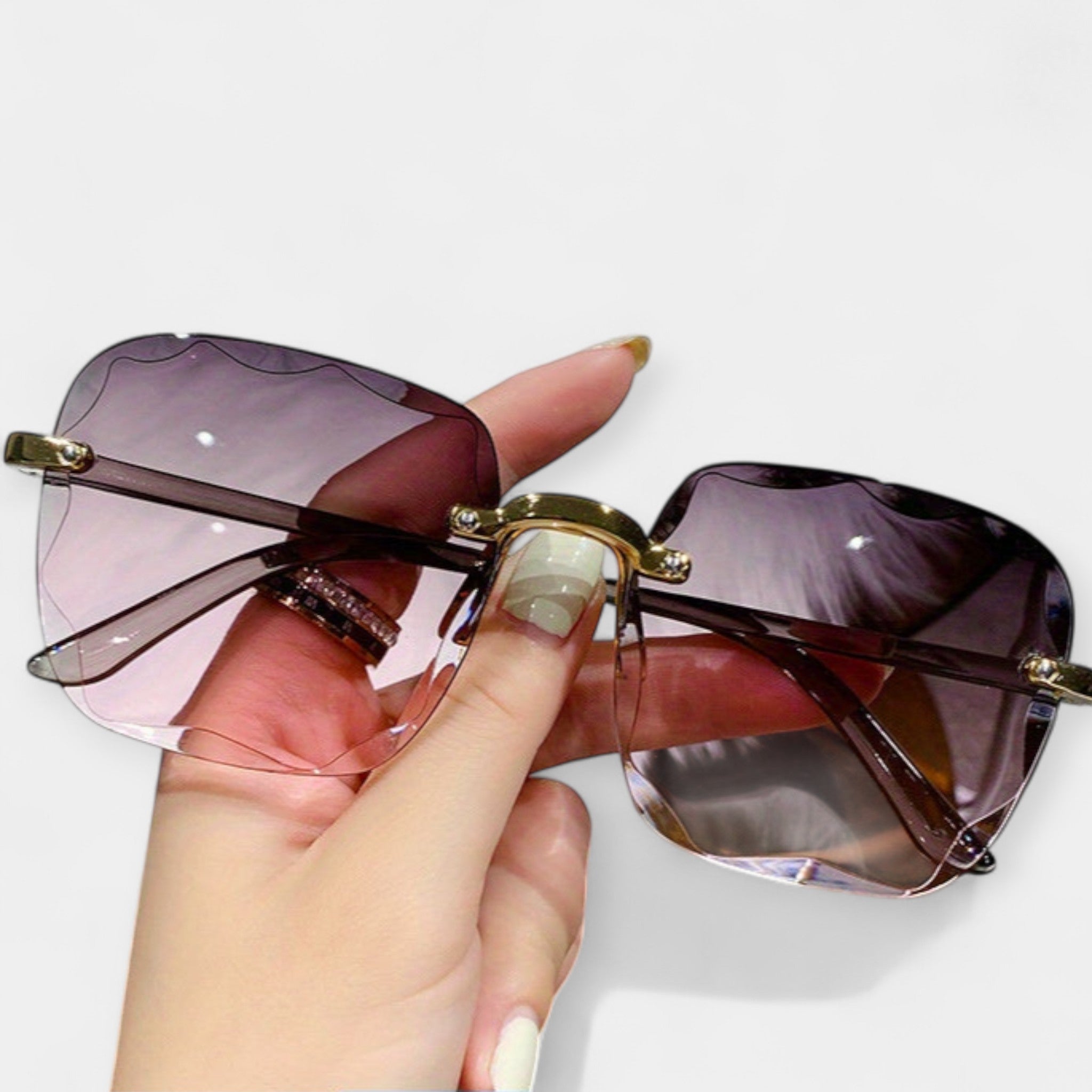 Κλασικά Retro Γυαλιά Χωρίς Πλαίσιο