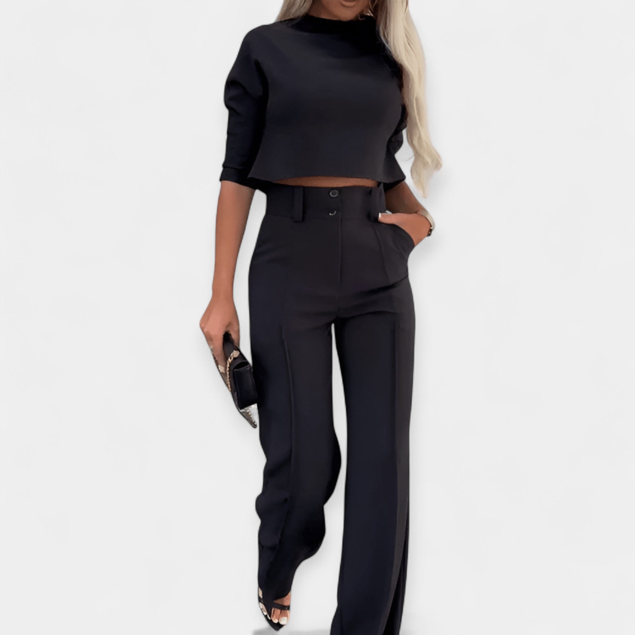 Σέτ Crop Top & Παντελόνα