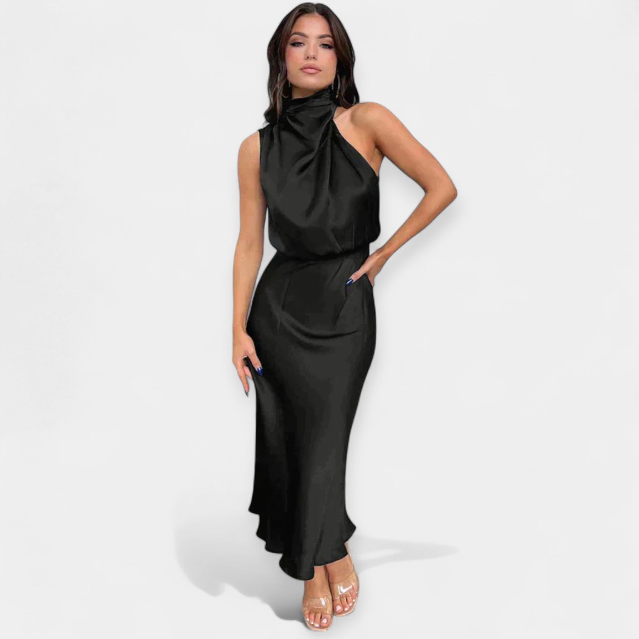 Μάξι Φόρεμα Off-Shoulder